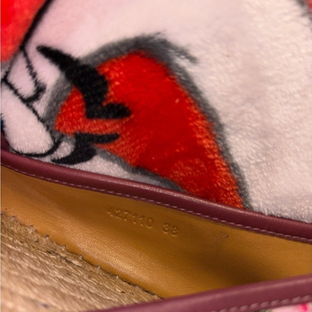 Gucci designer floral espadrille flats women’s shoes Size EU 38 RARE QUICK SHIP - Picture 4 of 12